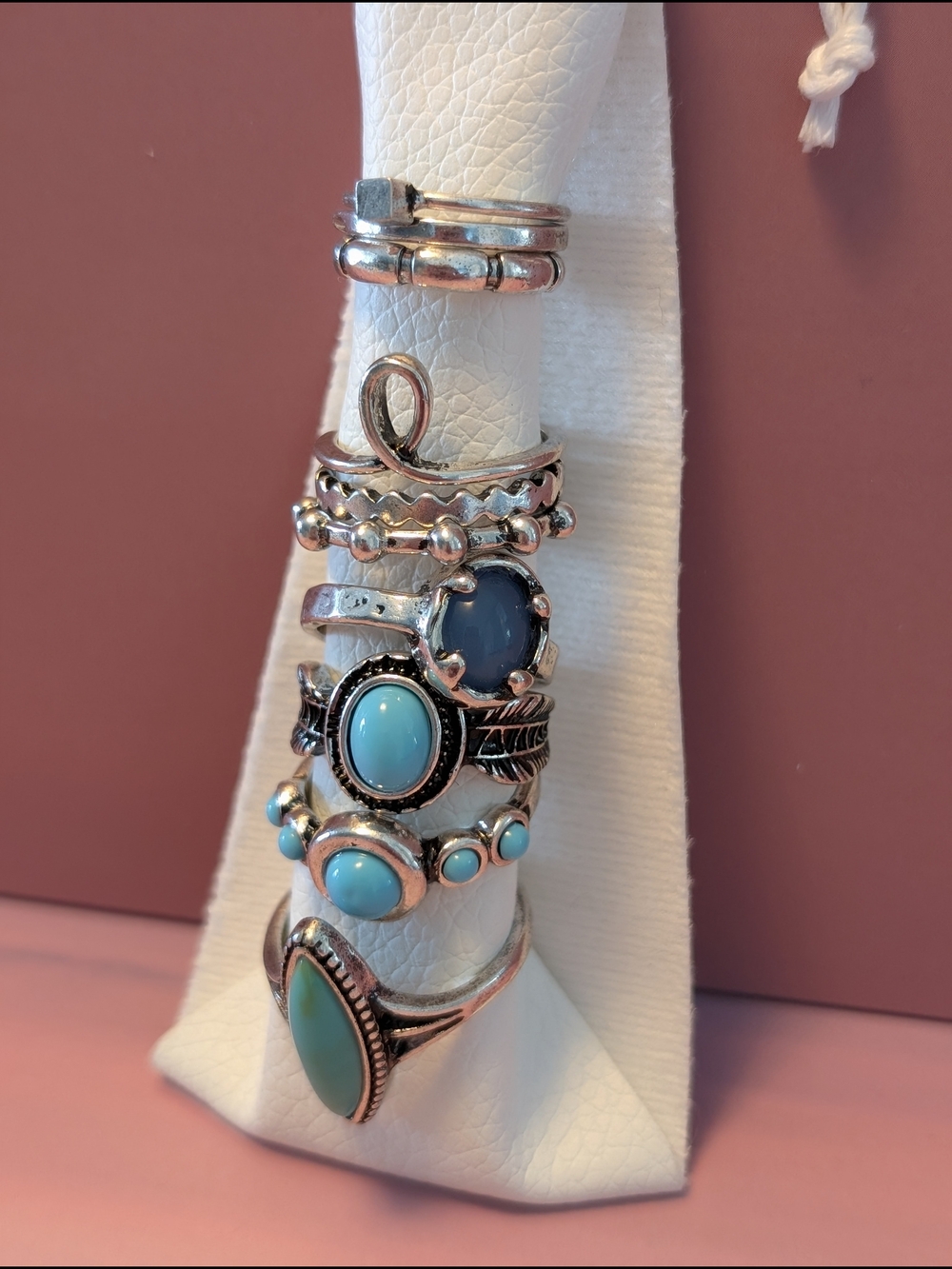 🪷Retired🪷 Free People Silver Tone Stacked Rings, 225